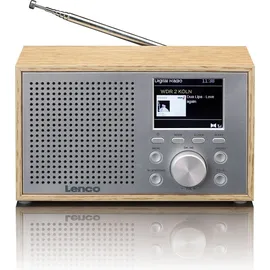 Lenco DAR-017WH - Kompaktes und stilvolles DAB+/FM-Radio mit Bluetooth Tischradio