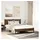 vidaXL Metallbett 140 x 190 cm Braun