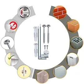 TOX Kipp Stopp Möbel-Kippsicherung-Set 12-teilig