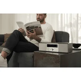 PEAQ PDR 290 DAB+ Radio mit CD, DAB+/FM, DAB+, FM, Bluetooth, Schwarz/Silber