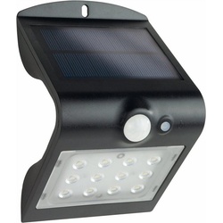 REV LED Solarleuchte mit Bewegungsmelder, außen, solar, IP65, schwarz schwarz