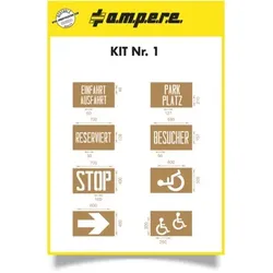 Schablonen KIT Nr. 1 -8 Schablonen