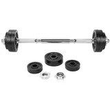 Gorilla Sports Hantelset Gusseisen, 22 kg Verstellbar, 2 in 1 SCHWARZ|SCHWARZ 22kg