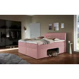 PLACES OF STYLE Boxbett PLACES OF STYLE "Carolin", rosa, B:162cm L:210cm, Komplettbetten, mit Nische inkl. gepolsterter Unterlage für Haustiere