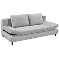 ed exciting design Schlafsofa Polyester 2-Sitzer Hellgrau
