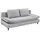 ed exciting design Schlafsofa Polyester 2-Sitzer Hellgrau