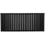 MonsterShop Röhrenheizkörper Oval 600 x 1440 mm schwarz
