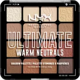 NYX Professional Makeup Ultimate Shadow Palette Lidschatten Farbton Warm Neutrals 16x0,8 g