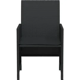 vidaXL Bistro-Set 3-tlg. Schwarz