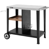 Royal Gourmet Grilltisch 85 x 50 cm Edelstahl schwarz
