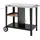 Royal Gourmet Grilltisch 85 x 50 cm Edelstahl schwarz