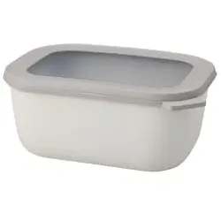 Mepal Frischhaltedose cirqula rechteckig, 1500 ml 106257032500 , Farbe: weiß, Nordic white