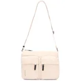 Mandarina Duck Hunter Velvet Umhängetasche Synthetik Beige/White