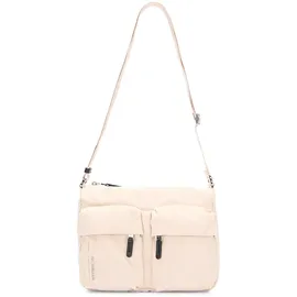 Mandarina Duck Hunter Velvet Umhängetasche Synthetik Beige/White