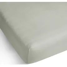ASPERO Spannbettlaken Baumwolle-Jersey 140 x 200 cm grau