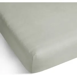 ASPERO Spannbettlaken Baumwolle-Jersey 140 x 200 cm grau