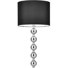 [lux.pro] Stehleuchte Spheric Black Ø48x155 cm Schwarz/Chrom