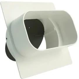 Marley Flachkanal 150 Adapter rund/eckig mit Rückstauklappe