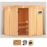 KARIBU Sauna »Jarla«, (Set), beige