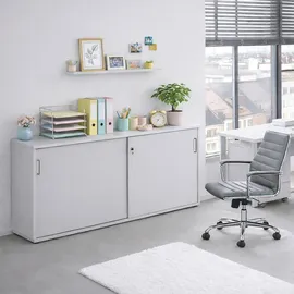 MÖBELPARTNER Serie 1500 Aktenschrank 160,2 x 41,0 x 84,2 cm lichtgrau