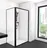 Aurlane City Eckdusche 120 x 80 cm schwarz FAC840