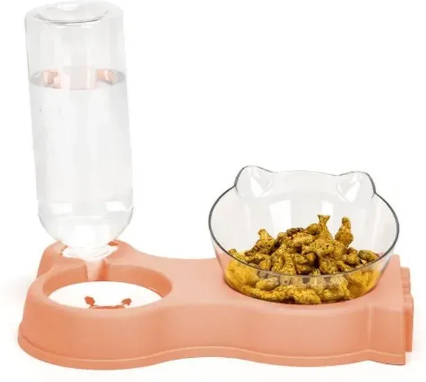 NOBLEZA 2-in-1 Katzenfutter- und Wassernapf-Set L24,2*B16*H19,6cm