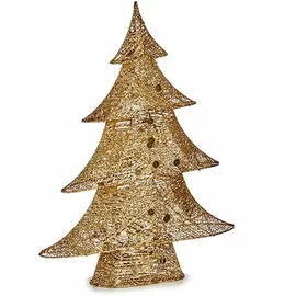 Krist+ Dekofigur Weihnachtsbaum Metall Gold 12 x 59,5 x 48,5 cm (3 Stück)
