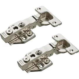 SOTech Topfband T48 Eckanschlag – gedämpft, inkl. Montageplatte (2 Stück)
