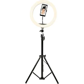 Denver RLT-1201 (Ringleuchte), Dauerlicht, Schwarz