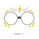 Fiestas Guirca Kostüm, Magischer Student Glitzerndes Schmuckset Karneval Kostümzubehör Fant