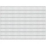 FA-Bausysteme Doppelstabmattenzaun 250 cm x 183 cm Zink