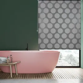 Relaxdays Duschrollo 140 x 240 cm grau