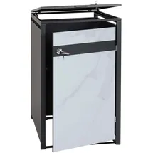 Mendler Mülltonnenverkleidung HWC-J82 68 x 117 cm grau