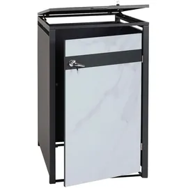 Mendler Mülltonnenverkleidung HWC-J82 68 x 117 cm grau