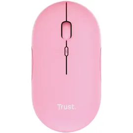 Trust Puck Extrem dünne wiederaufladbare Funkmaus Rosa