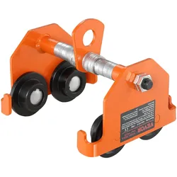 VEVOR Push Beam Trolley Manual Trolley 1100 lbs/0.5 Ton Load 2.5