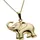 FIRETTI Kettenanhänger Elefant Gold / Transparent