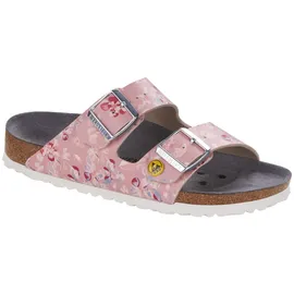 Birkenstock Arizona ESD Birko-Flor schmal flower field rose 42