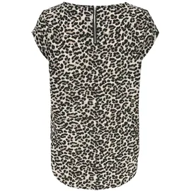Only Shirtbluse ONLVIC S/S AOP TOP NOOS PTM Beige 38