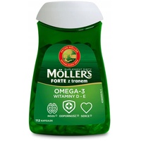 MOLLERS Forte Omega-3 (EPA, DHA, Vitamin D + E) 112 Kapseln, KOSTENLOSER Versand