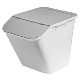 SmartStore Aufbewahrungsbox Stack-it L 51 l 1-tlg. grau/weiß