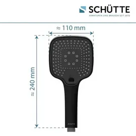 Schütte RAVENNA Handbrause, Schwarz matt