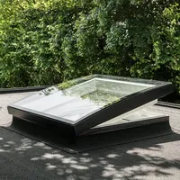 VELUX Flachdach-Fenster Basiselement CVU 100100 0220Q öffnend Kunststoff 2fach-Verglasung 100x100 cm