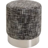 Kare Hocker Berry High Polyester 39 x 47 x 39 cm Silber/Dunkelgrau