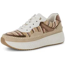Marco Tozzi Sneaker Damen Weite E Beige 39