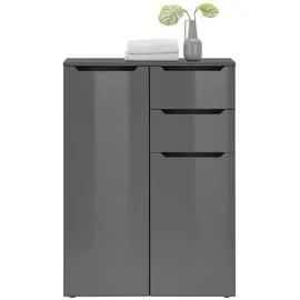 Ibiza Midischrank 80 x 110 x 30 cm Schwarz