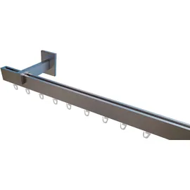 INDEKO Gardinenstange INDEKO "Consul", weiß, L:240cm Ø:20mm, Aluminium, Gardinenstangen, Innenlauf Komplett-Set inkl. Gleitern und Montagematerial