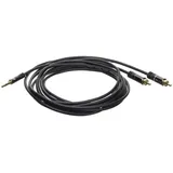 Act Audioverbindungskabel, 3,5-mm-Stecker auf zwei Cinchstecker, 1.5 m