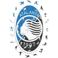 Iconic Puzzles, Atalanta Logo, offizielles Produkt, Holzpuzzle für Erwachsene und Kinder, 100% nachhaltiges Holz, Größe L, 500 Stück