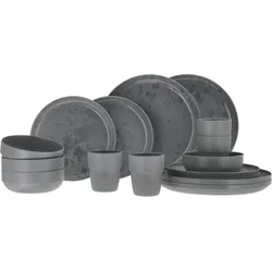 Travellife Palma Geschirr-set dark grey 16-teilig EINHEITSGRÖSSE